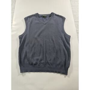 Mens Blue Size M LYLE & SCOTT Scotland Sleeveless V Neck Sweater Vest